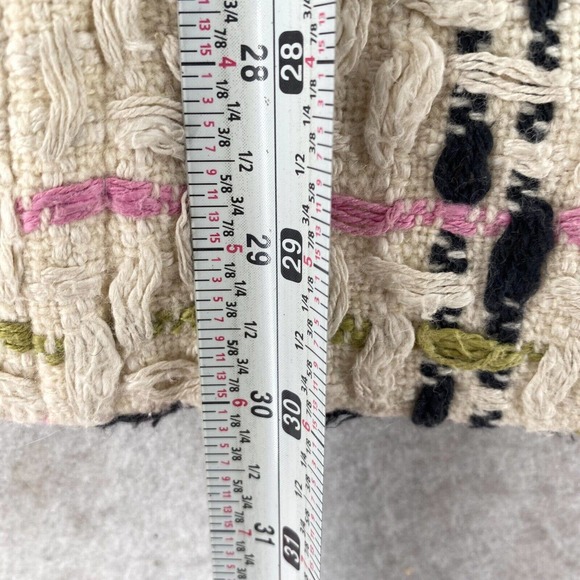 Milly of New York Tweed Pea Coat Womens Size 0 Double Breasted Long Wool Jacket - Picture 13 of 14